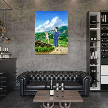 Barakamon Handa Seishuu Kotoishi Naru Kubota Hina Painting Anime Manga Art Wall Art Print Poster