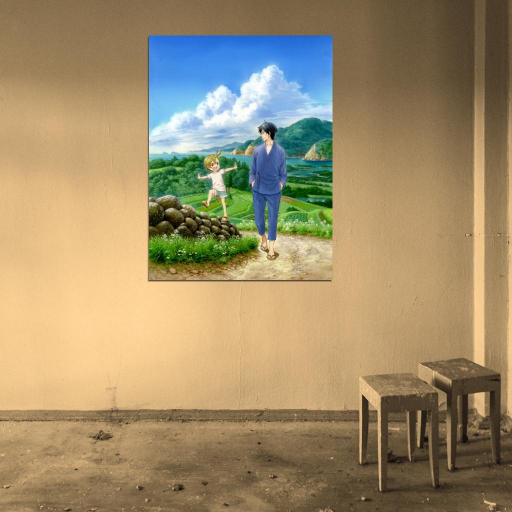 Barakamon Handa Seishuu Kotoishi Naru Kubota Hina Painting Anime Manga Art Wall Art Print Poster