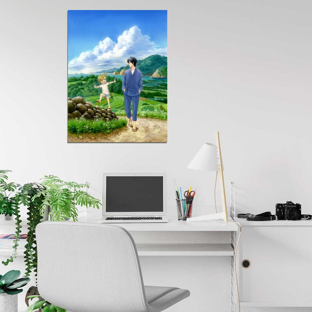 Barakamon Handa Seishuu Kotoishi Naru Kubota Hina Painting Anime Manga Art Wall Art Print Poster