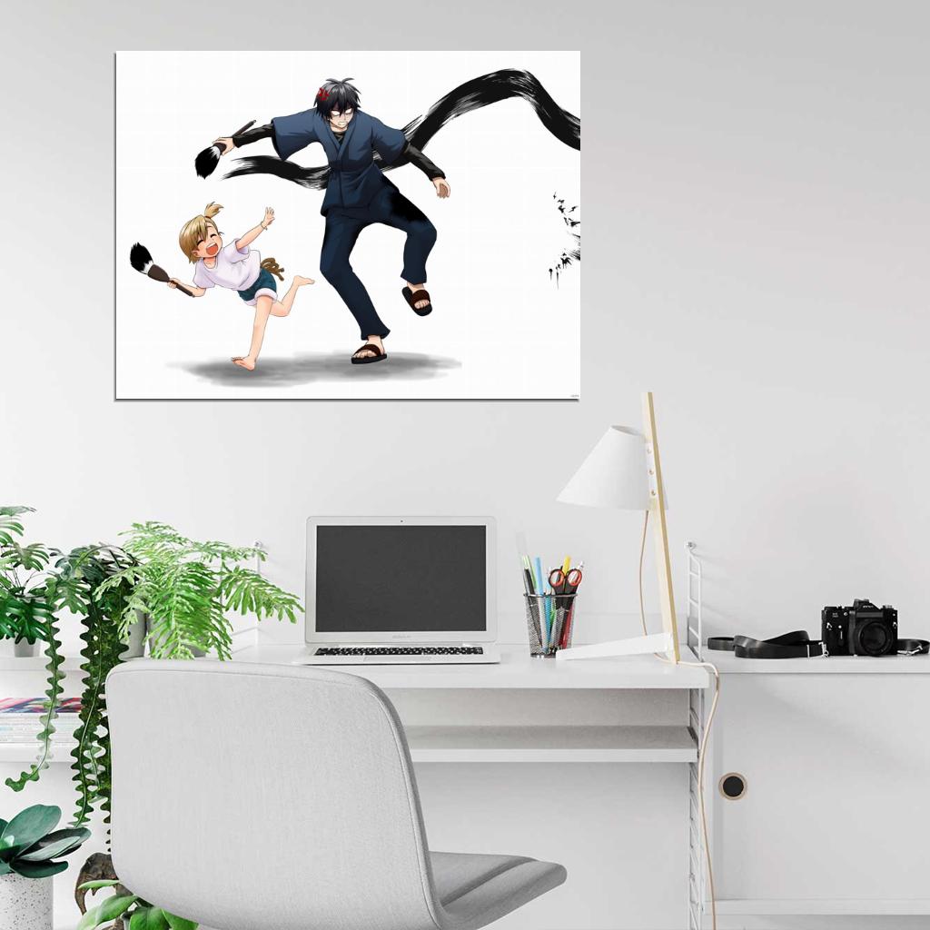 Barakamon Handa Seishuu Kotoishi Naru Kubota Hina Awesome Anime Manga Art Wall Art Print Poster