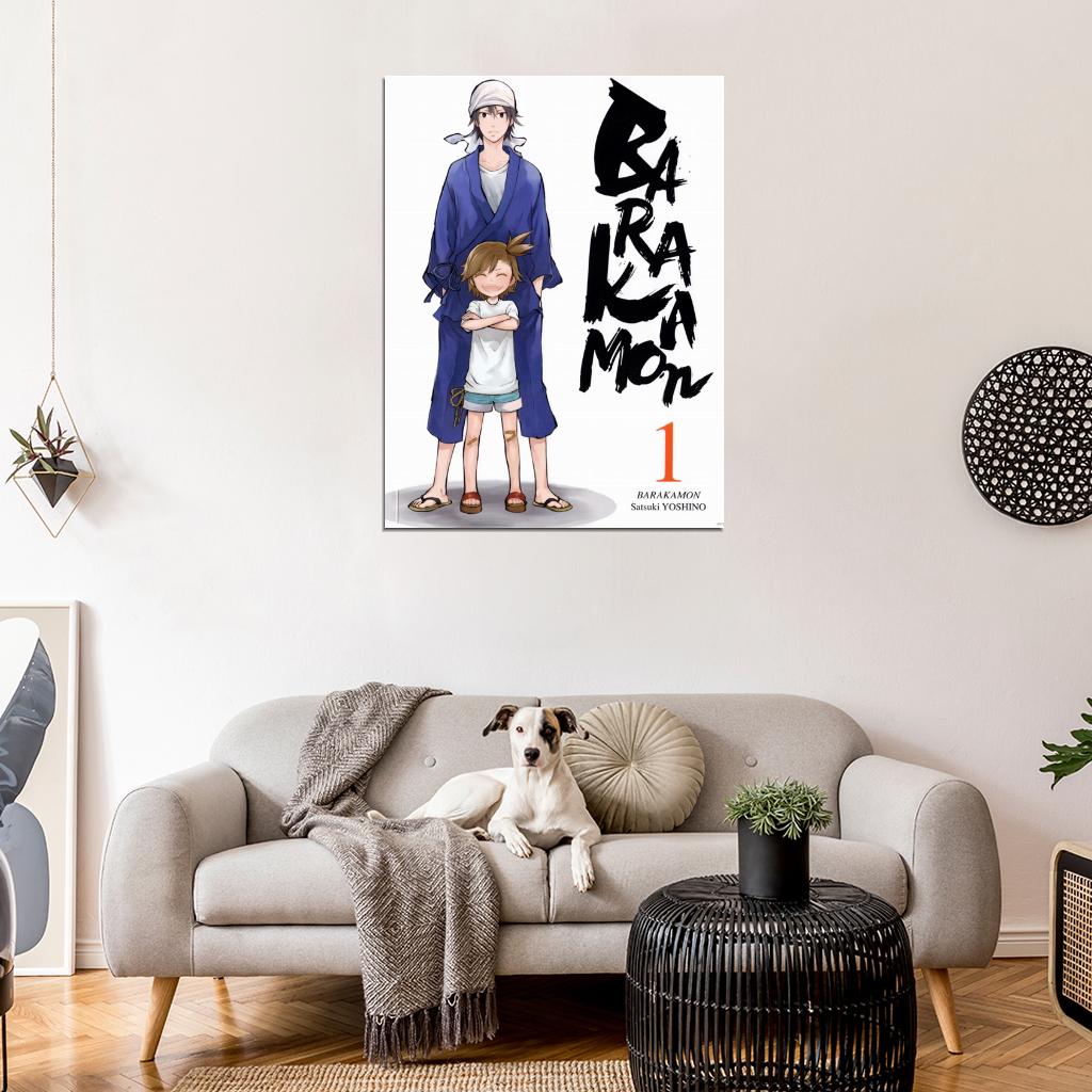 Barakamon Handa Seishuu Kotoishi Naru Kubota Hina Anime Manga Art Wall Art Print Poster