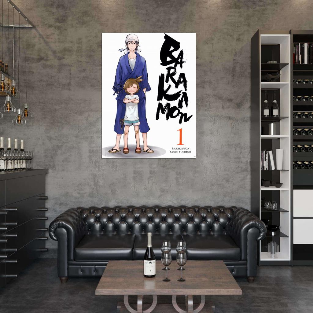 Barakamon Handa Seishuu Kotoishi Naru Kubota Hina Anime Manga Art Wall Art Print Poster