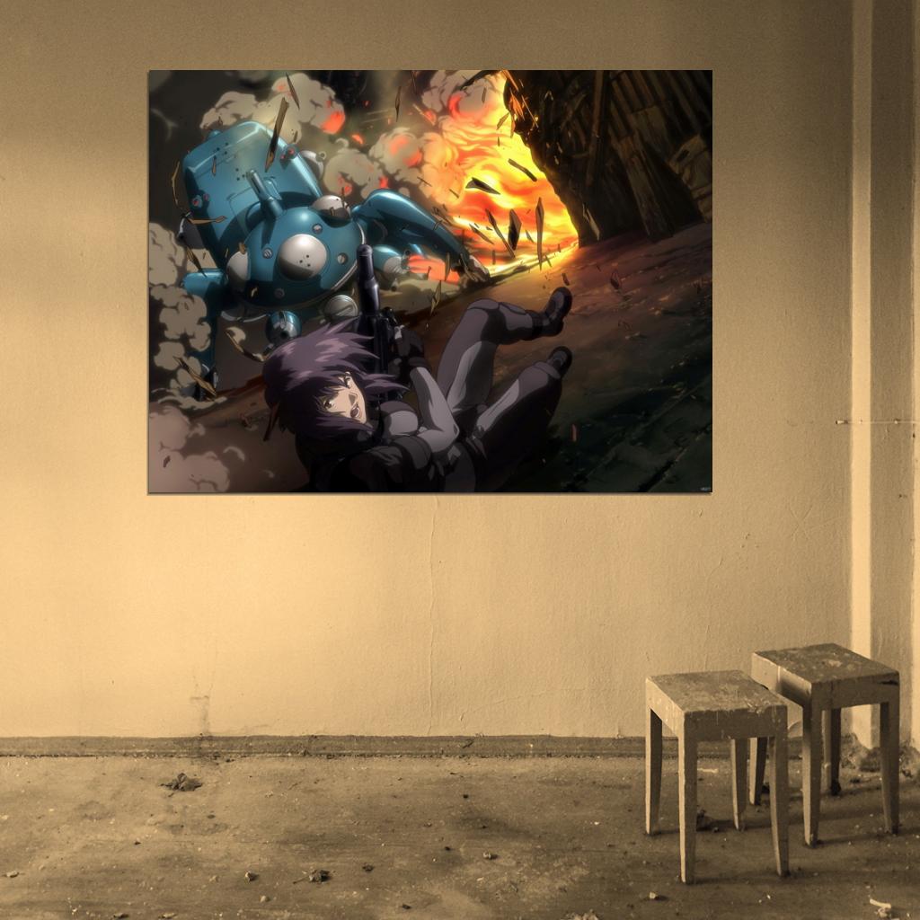 Ghost in the Shell Tachikoma Motoko Kusanagi Awesome Anime Manga Art Wall Art Print Poster