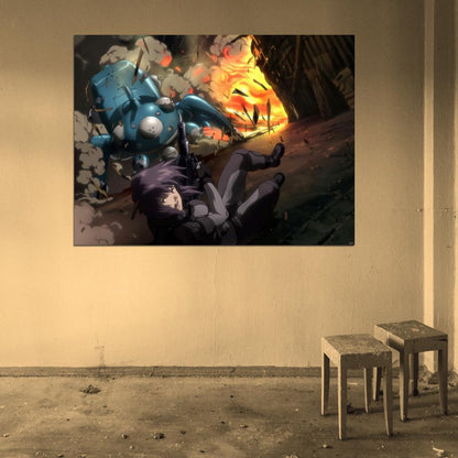 Ghost in the Shell Tachikoma Motoko Kusanagi Awesome Anime Manga Art Wall Art Print Poster