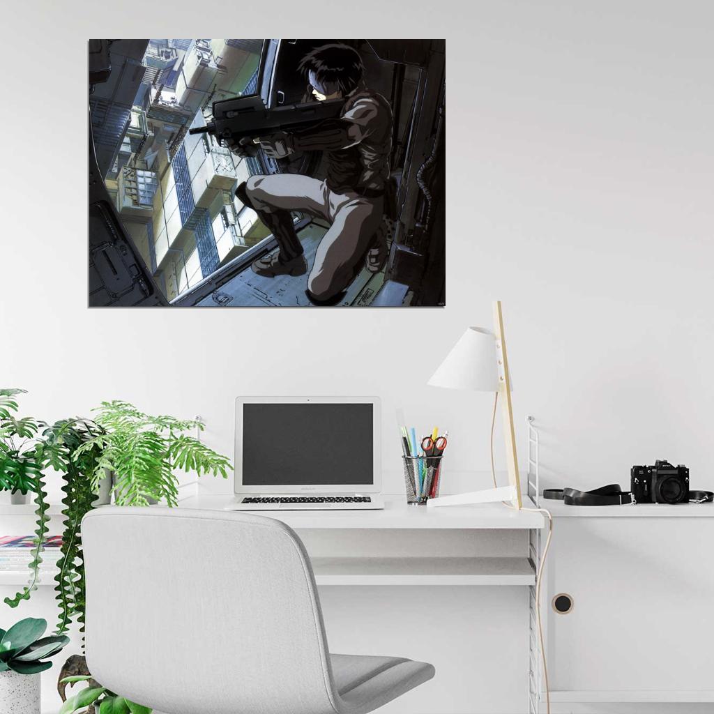 Ghost in the Shell Motoko Kusanagi Anime Manga Art Wall Art Print Poster