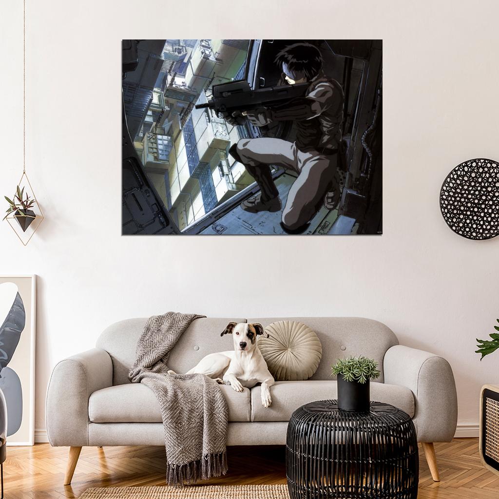 Ghost in the Shell Motoko Kusanagi Anime Manga Art Wall Art Print Poster