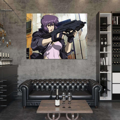 Ghost in the Shell Motoko Kusanagi Beautiful Anime Manga Art Wall Art Print Poster