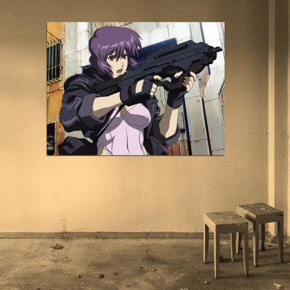 Ghost in the Shell Motoko Kusanagi Beautiful Anime Manga Art Wall Art Print Poster