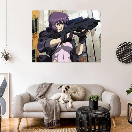 Ghost in the Shell Motoko Kusanagi Beautiful Anime Manga Art Wall Art Print Poster