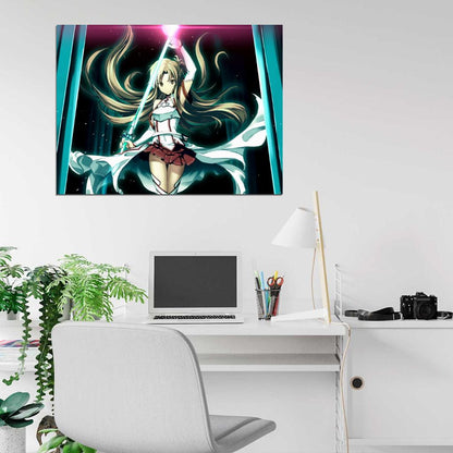 Sword Art Online Yuuki Asuna Amazing Beautiful Anime Manga Art Wall Art Print Poster