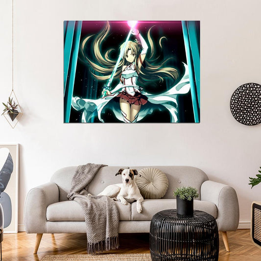 Sword Art Online Yuuki Asuna Amazing Beautiful Anime Manga Art Wall Art Print Poster