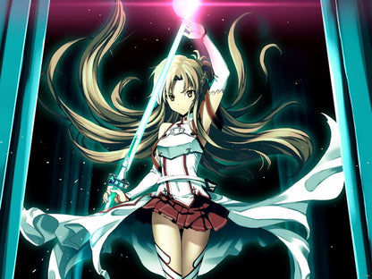 Sword Art Online Yuuki Asuna Amazing Beautiful Anime Manga Art Wall Art Print Poster