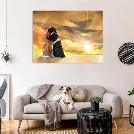Sword Art Online Asuna Kirito Beautiful Anime Manga Art Wall Art Print Poster