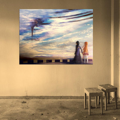 Sword Art Online Asuna Kirito Beautiful Amazing Anime Manga Art Wall Art Print Poster