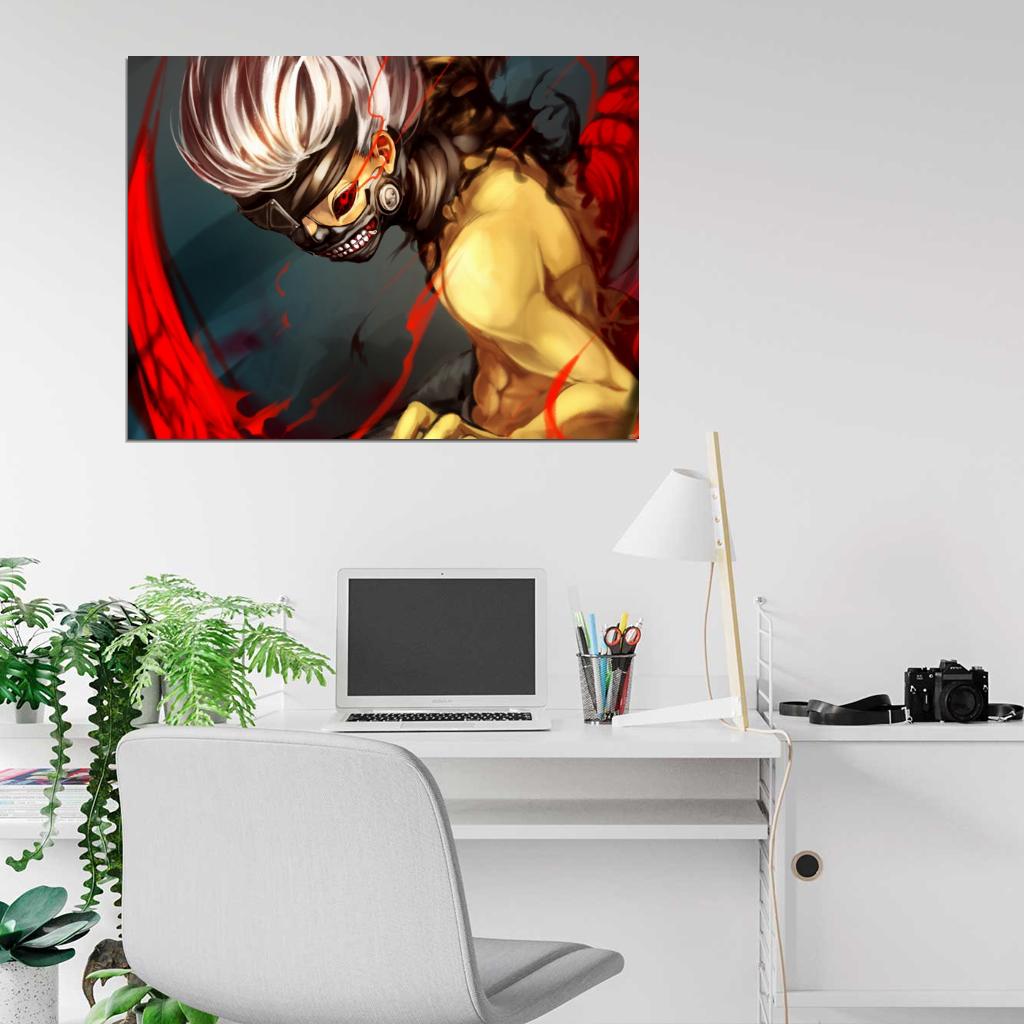 Tokyo Ghoul Kaneki Ken Awesome Anime Manga Art Wall Art Print Poster
