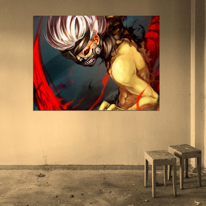 Tokyo Ghoul Kaneki Ken Awesome Anime Manga Art Wall Art Print Poster