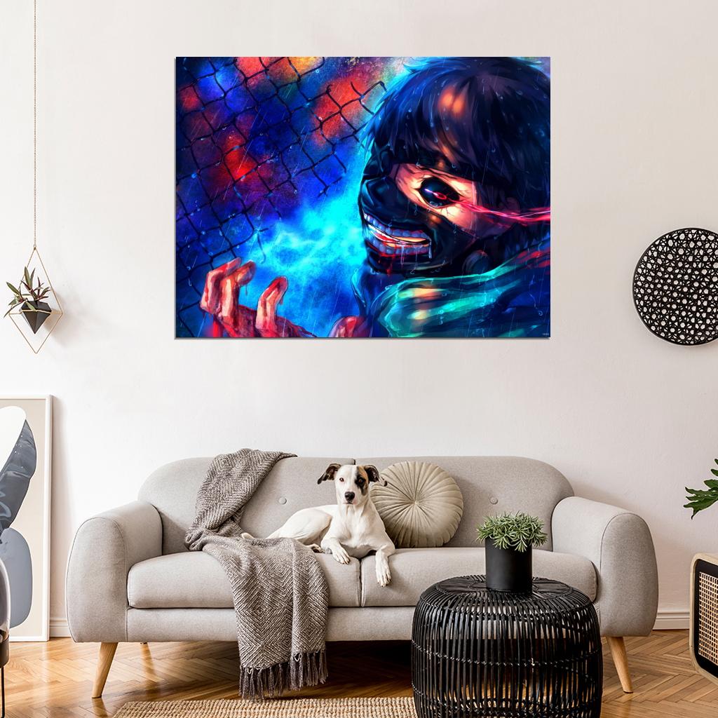 Tokyo Ghoul Kaneki Ken Awesome Beautiful Anime Manga Art Wall Art Print Poster
