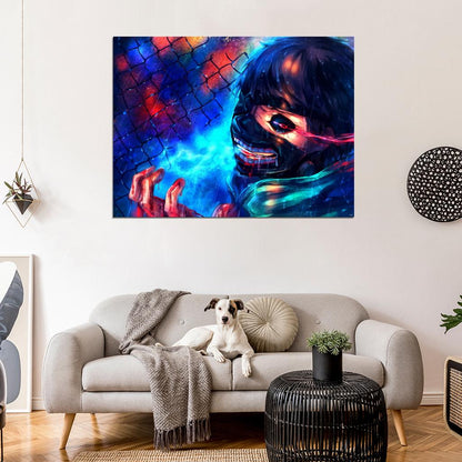 Tokyo Ghoul Kaneki Ken Awesome Beautiful Anime Manga Art Wall Art Print Poster