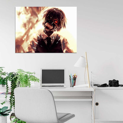 Tokyo Ghoul Kaneki Ken Awesome Creepy Anime Manga Art Wall Art Print Poster