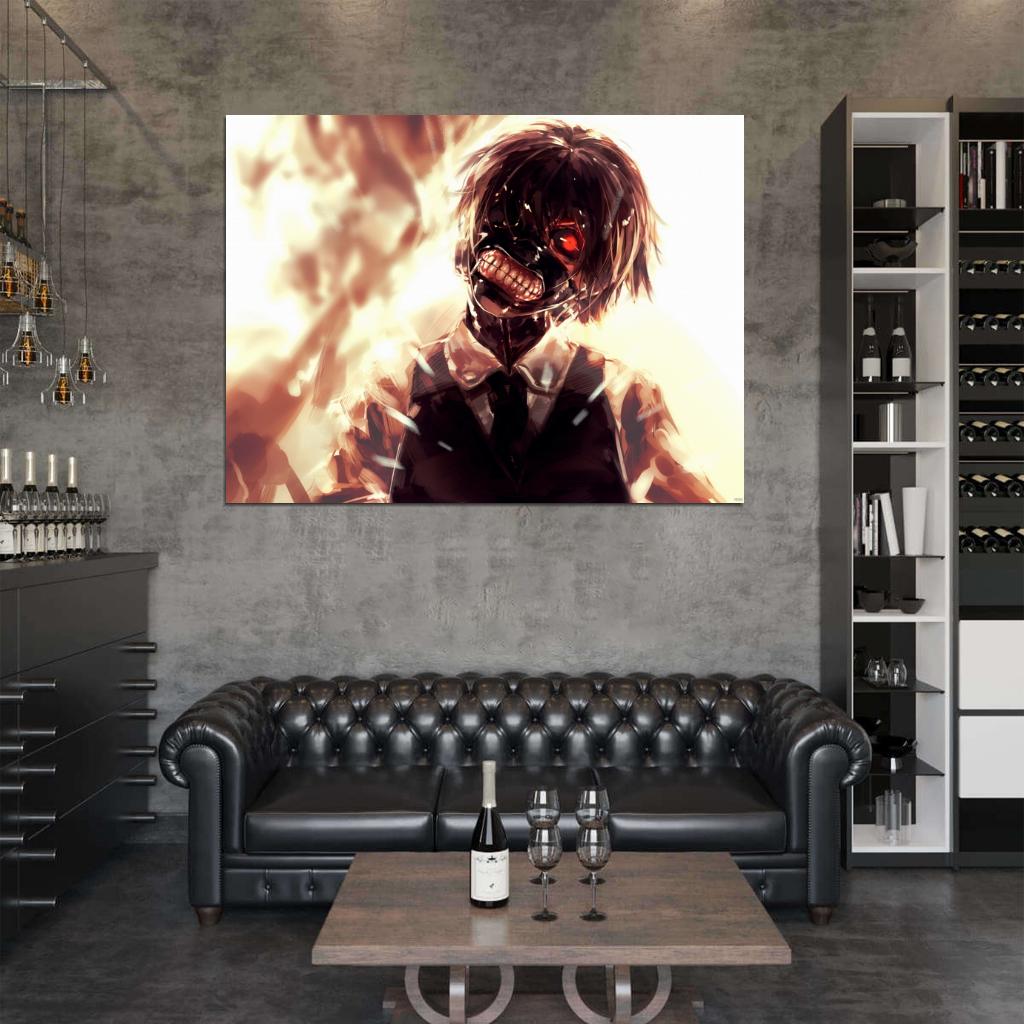 Tokyo Ghoul Kaneki Ken Awesome Creepy Anime Manga Art Wall Art Print Poster