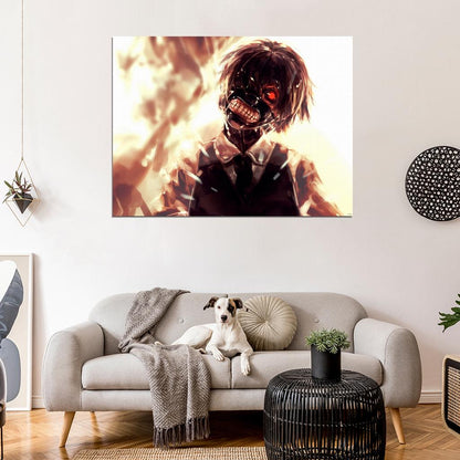 Tokyo Ghoul Kaneki Ken Awesome Creepy Anime Manga Art Wall Art Print Poster