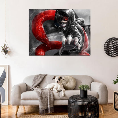 Tokyo Ghoul Kaneki Ken Awesome Creepy Anime Manga Art Wall Art Print Poster