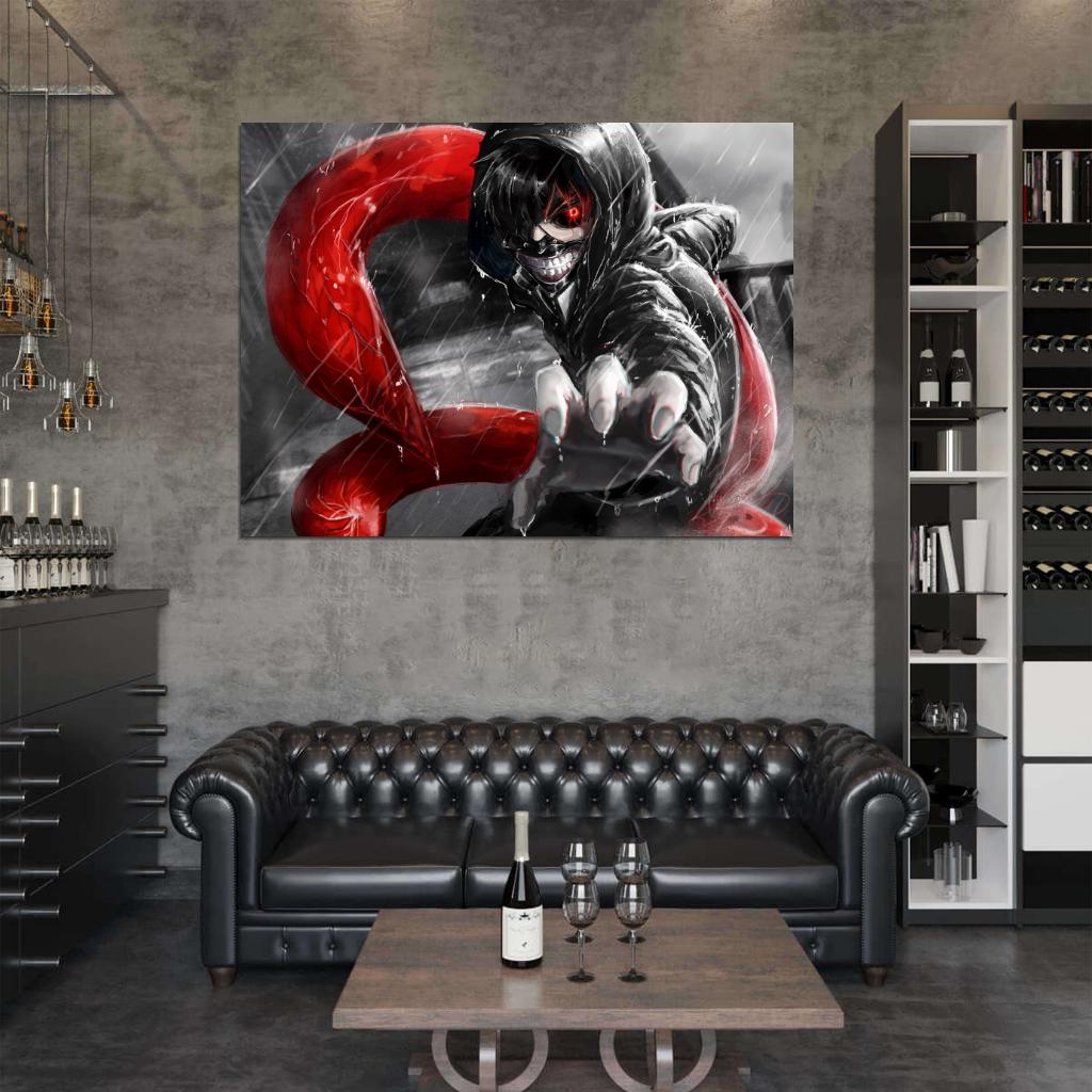 Tokyo Ghoul Kaneki Ken Awesome Creepy Anime Manga Art Wall Art Print Poster