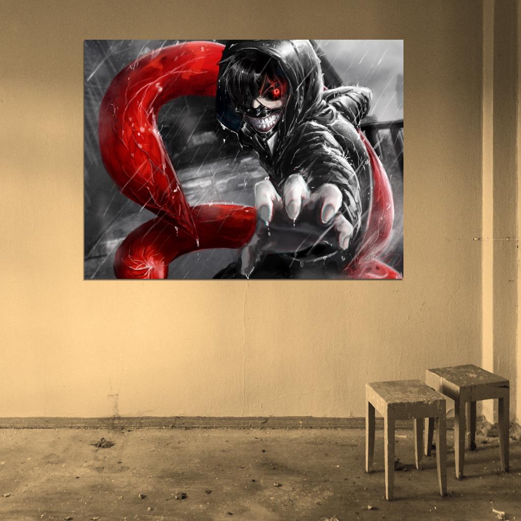 Tokyo Ghoul Kaneki Ken Awesome Creepy Anime Manga Art Wall Art Print Poster
