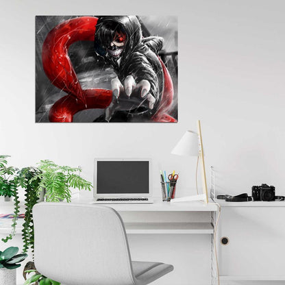 Tokyo Ghoul Kaneki Ken Awesome Creepy Anime Manga Art Wall Art Print Poster