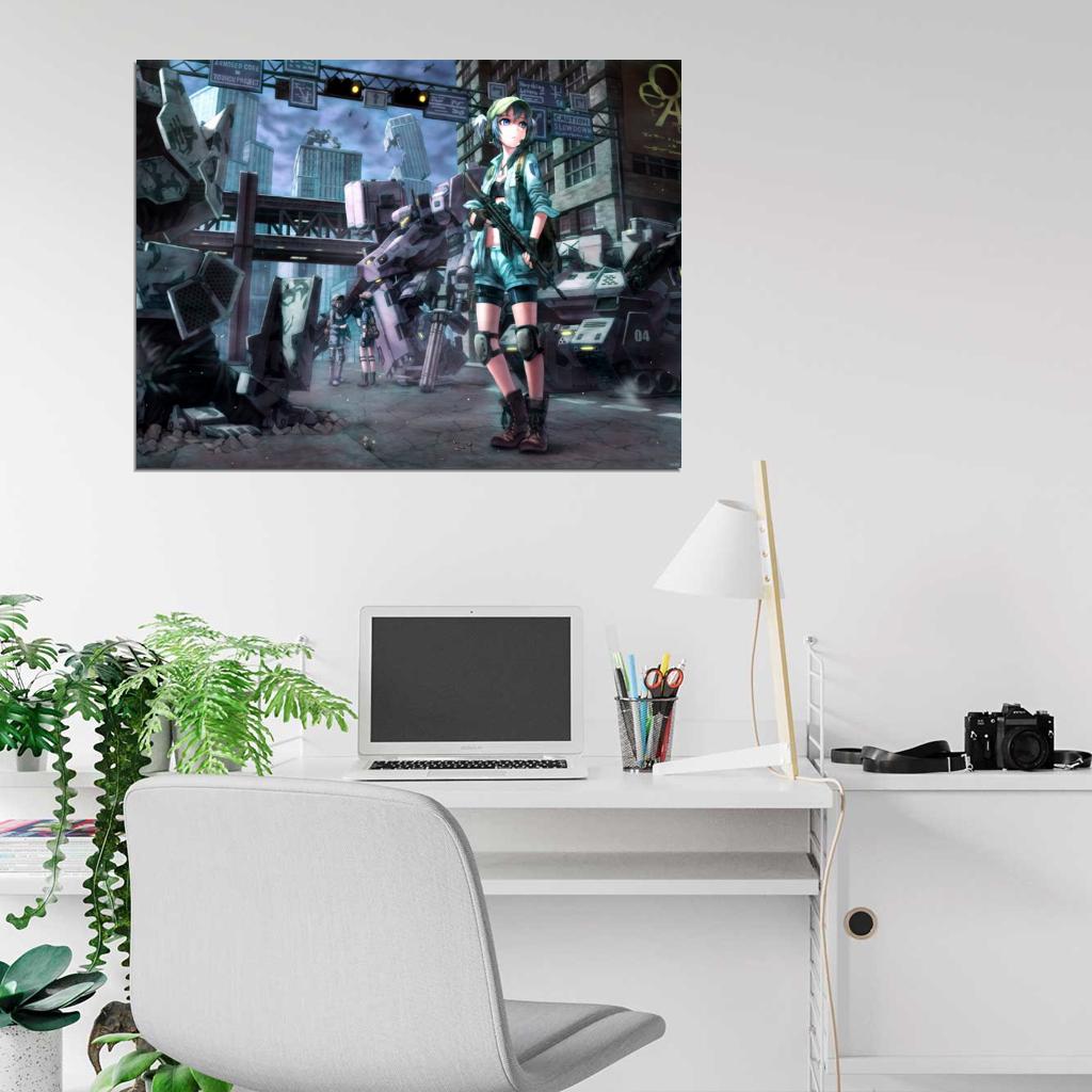 Nitori Kawashiro Touhou Beautiful Anime Manga Art Wall Art Print Poster