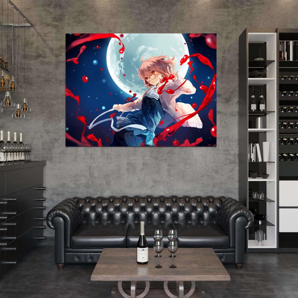 Beyond the Boundary Mirai Kuriyama Kyoukai no Kanata Anime Manga Art Wall Art Print Poster