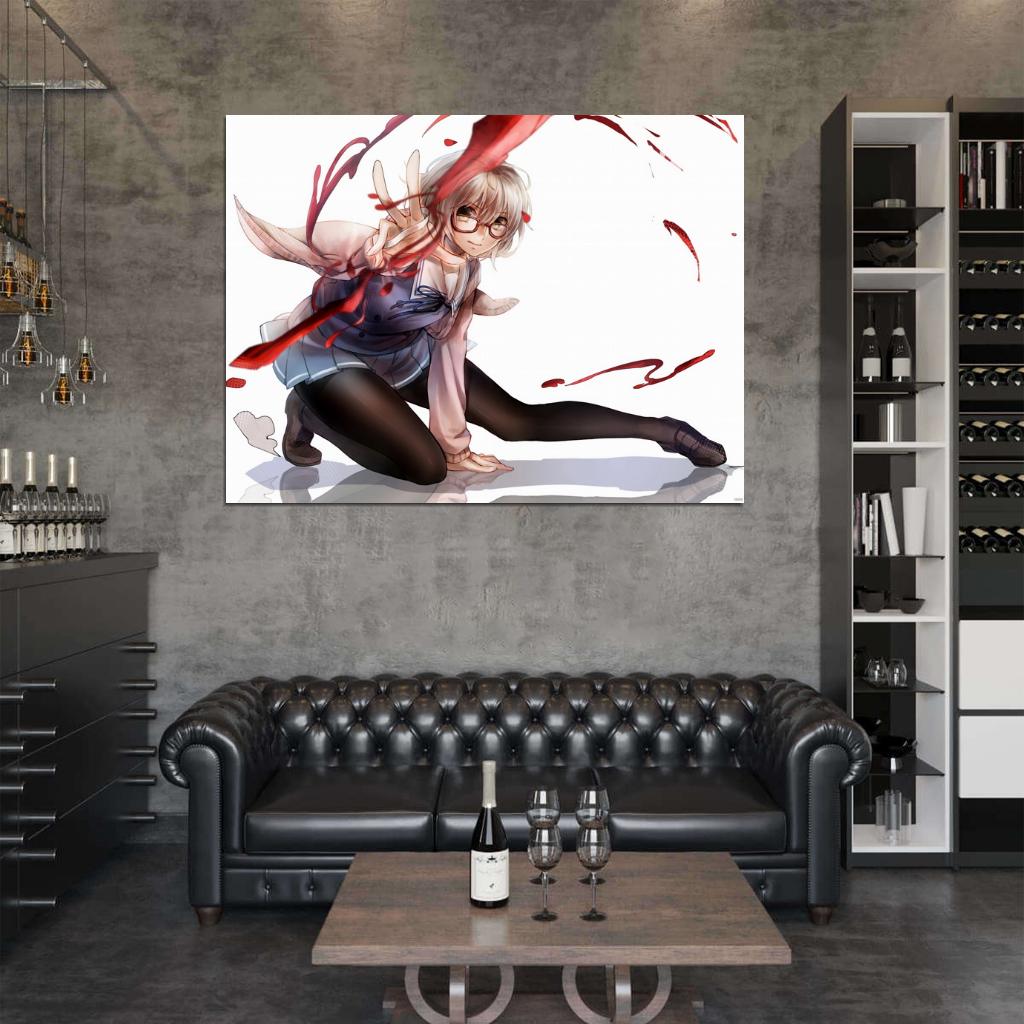 Beyond the Boundary Mirai Kuriyama Kyoukai no Kanata Anime Manga Art Wall Art Print Poster