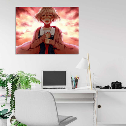 Beyond the Boundary Mirai Kuriyama Kyoukai no Kanata Anime Manga Art Wall Art Print Poster
