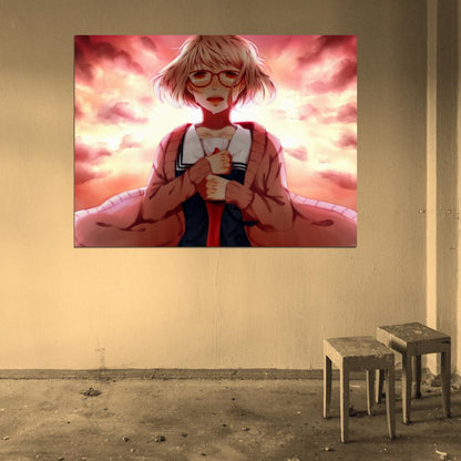 Beyond the Boundary Mirai Kuriyama Kyoukai no Kanata Anime Manga Art Wall Art Print Poster