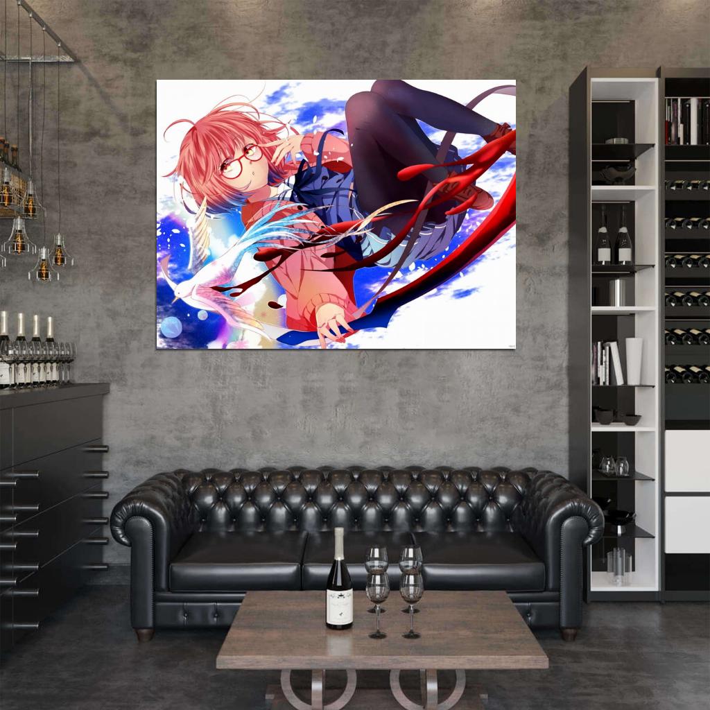 Beyond the Boundary Mirai Kuriyama Kyoukai no Kanata Anime Manga Art Wall Art Print Poster
