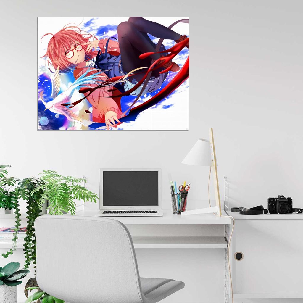 Beyond the Boundary Mirai Kuriyama Kyoukai no Kanata Anime Manga Art Wall Art Print Poster