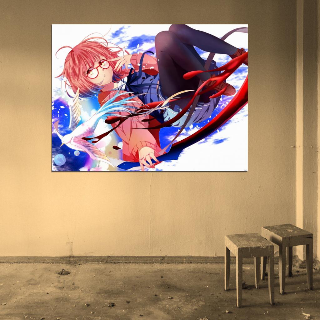 Beyond the Boundary Mirai Kuriyama Kyoukai no Kanata Anime Manga Art Wall Art Print Poster