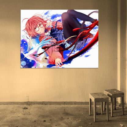 Beyond the Boundary Mirai Kuriyama Kyoukai no Kanata Anime Manga Art Wall Art Print Poster