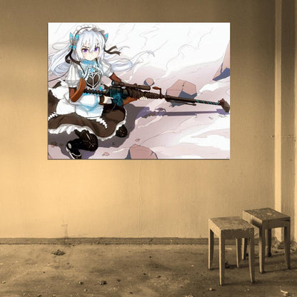 Chaika The Coffin Princess Hitsugi no Chaika Avenging Battle Rifle Anime Manga Art Wall Art Print Poster