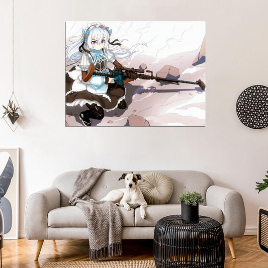 Chaika The Coffin Princess Hitsugi no Chaika Avenging Battle Rifle Anime Manga Art Wall Art Print Poster