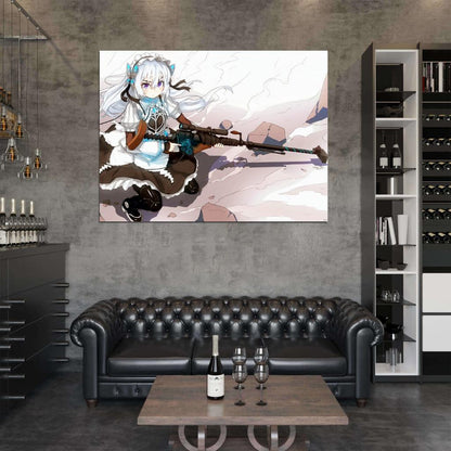 Chaika The Coffin Princess Hitsugi no Chaika Avenging Battle Rifle Anime Manga Art Wall Art Print Poster