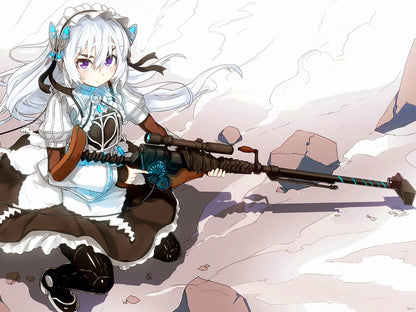 Chaika The Coffin Princess Hitsugi no Chaika Avenging Battle Rifle Anime Manga Art Wall Art Print Poster