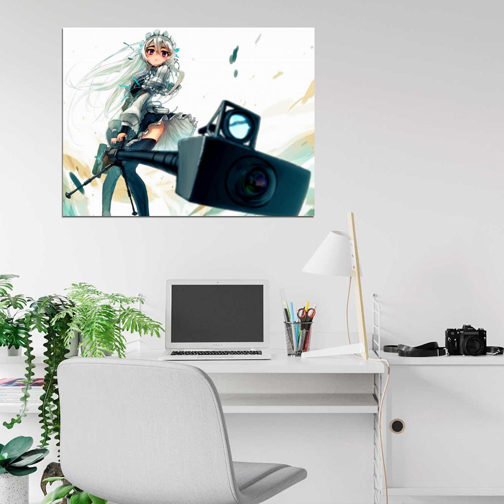 Chaika The Coffin Princess Hitsugi no Chaika Avenging Battle Rifle Anime Manga Art Wall Art Print Poster