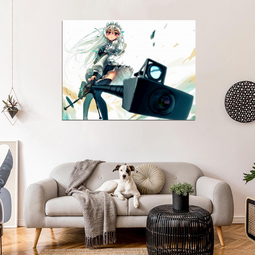 Chaika The Coffin Princess Hitsugi no Chaika Avenging Battle Rifle Anime Manga Art Wall Art Print Poster