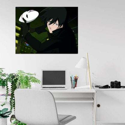 Darker than Black Mask Anime Manga Art Wall Art Print Poster