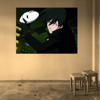Darker than Black Mask Anime Manga Art Wall Art Print Poster