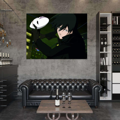 Darker than Black Mask Anime Manga Art Wall Art Print Poster
