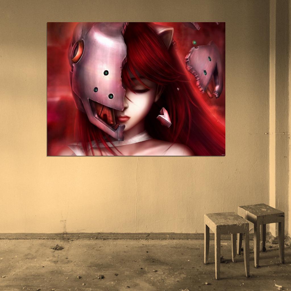 Elfen Lied Lucy Awesome Beautiful Anime Manga Art Wall Art Print Poster