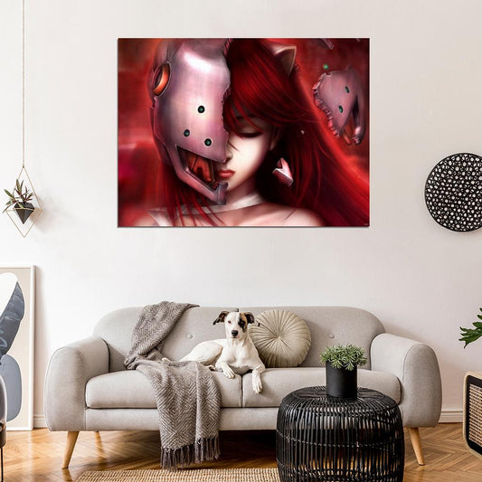 Elfen Lied Lucy Awesome Beautiful Anime Manga Art Wall Art Print Poster