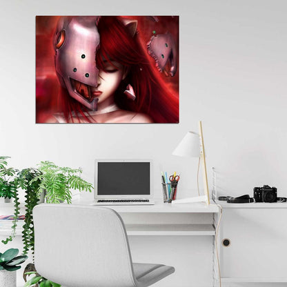 Elfen Lied Lucy Awesome Beautiful Anime Manga Art Wall Art Print Poster